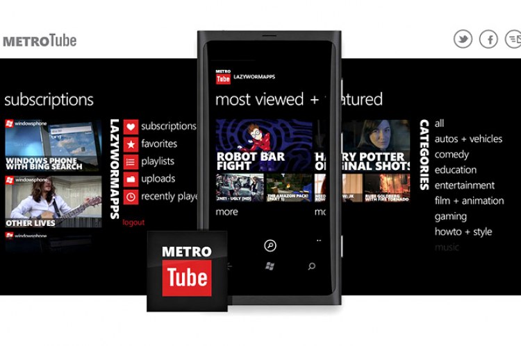 Metrotube Windows Phone